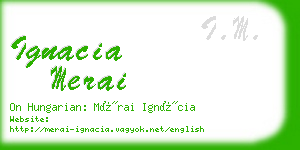 ignacia merai business card